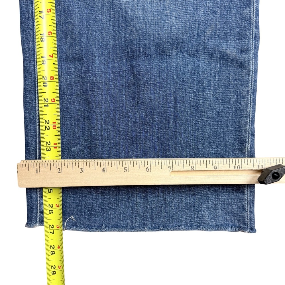 Madewell Tall Wide-Leg Crop Jeans Marsing Wash: Raw-Hem Edition High Rise Sz 29 - Picture 14 of 14
